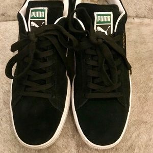 Puma Black Suede with Cream Sides Size 11 US